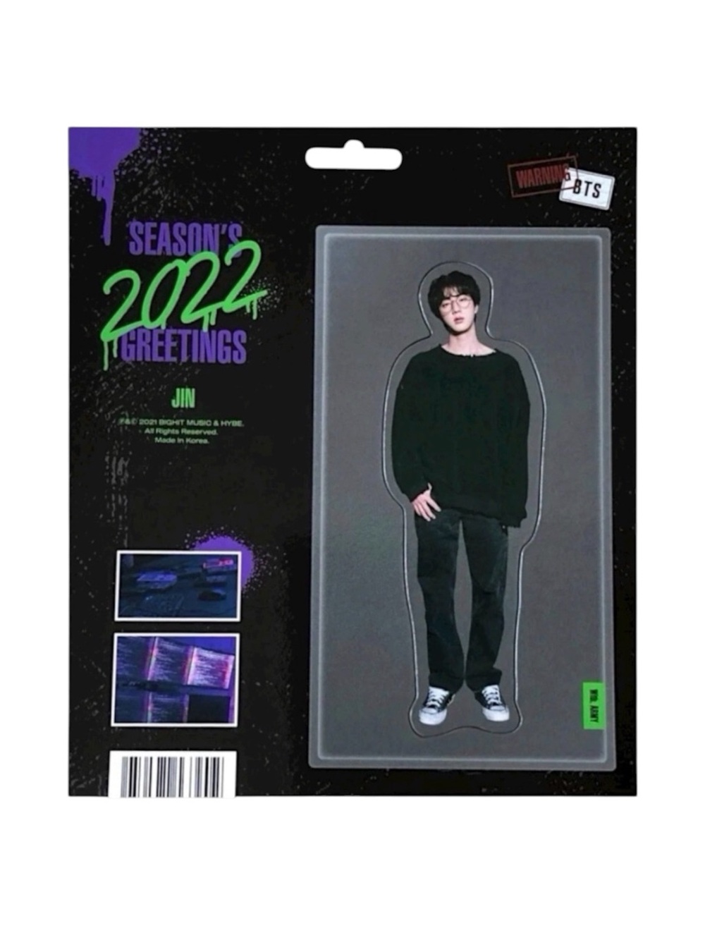 BTS 2022 SEASON'S GREETINGS JIN PAPER MAGNET - BRAND NEW, SEALED
